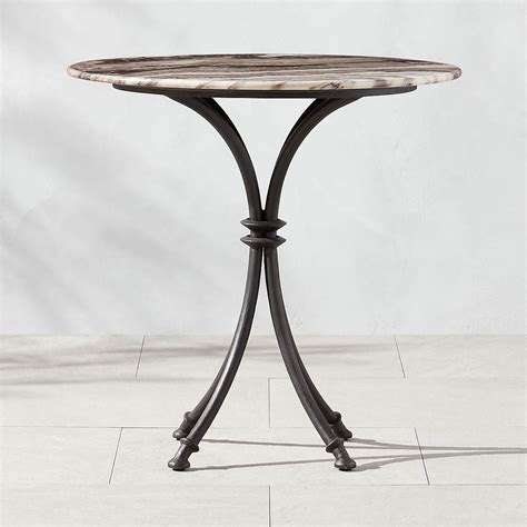 Outdoor Marble Top Bistro Table