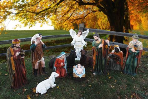 outdoor nativity figures large