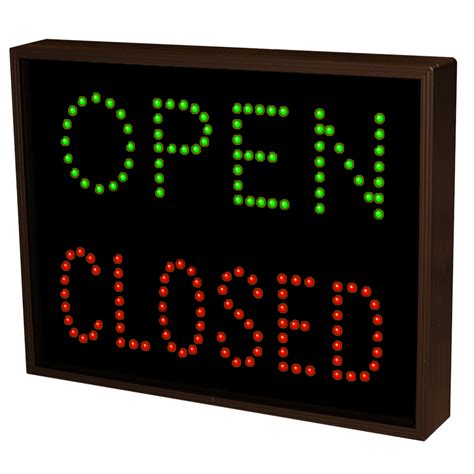 outdoor open closed sign