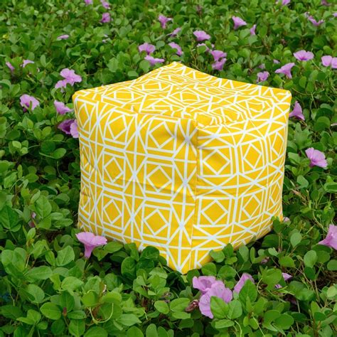 Outdoor Ottoman Pouf Large