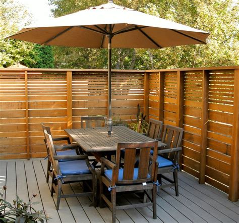 Outdoor Patio Fencing Ideas