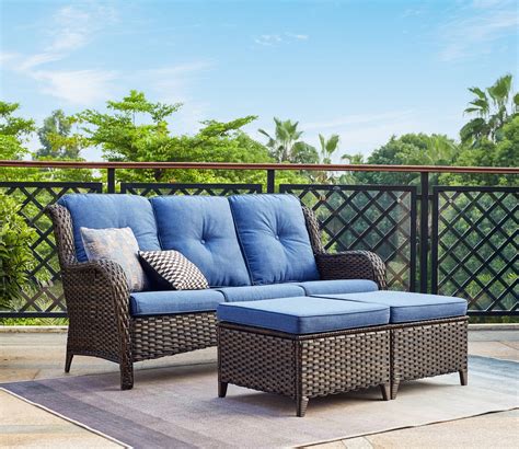 Kinbor 7pcs Outdoor Patio Furniture Sectional Pe Rattan Wicker Rattan