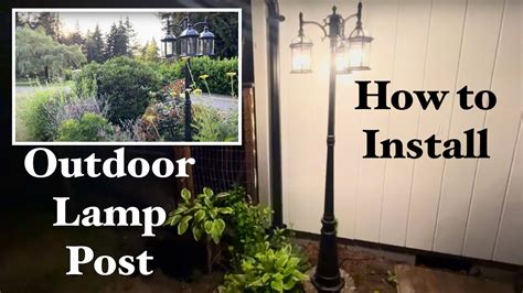 Outdoor Post Light Installation