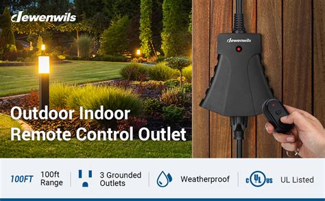 outdoor remote control plug in outlet