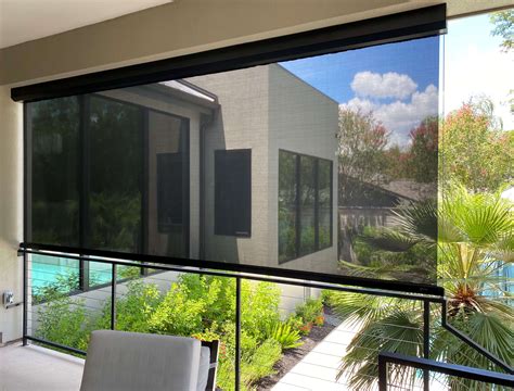 outdoor roll down screens