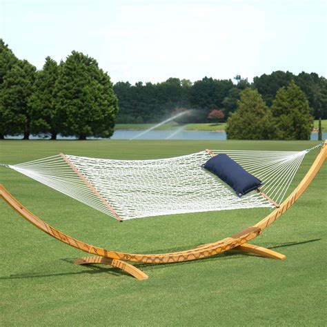 outdoor rope hammock