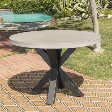 Outdoor Round Table Concrete