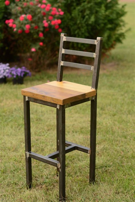 Outdoor Rustic Metal Bar Stools