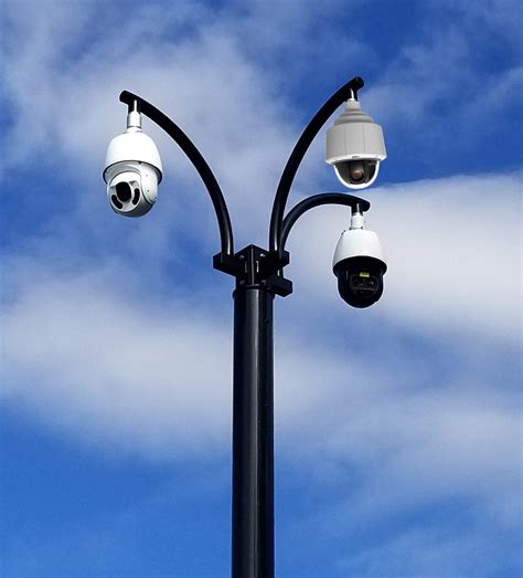 outdoor security light pole