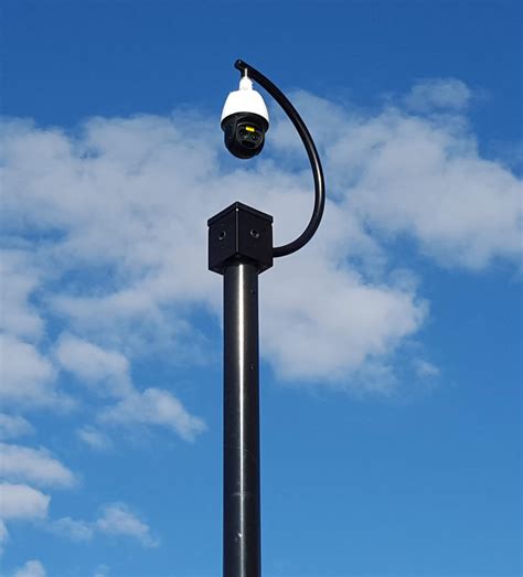 outdoor security pole lights