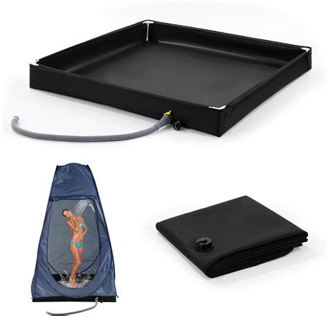 Outdoor Shower Pan With Side Drain