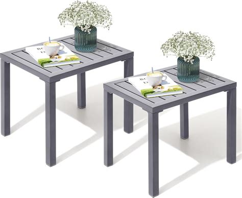 Outdoor Side Table Set Of 2