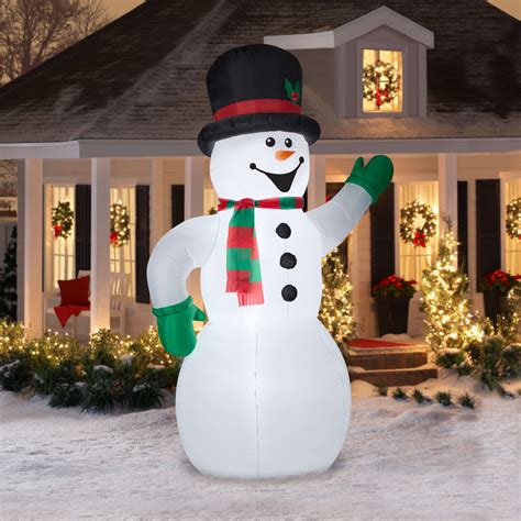 SNOWMAN SOLAR LIGHT LANTERN YARD LAWN GARDEN PORCH OUTDOOR HOME