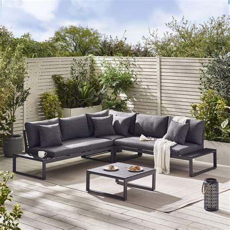Outdoor Sofa With Built In Side Table
