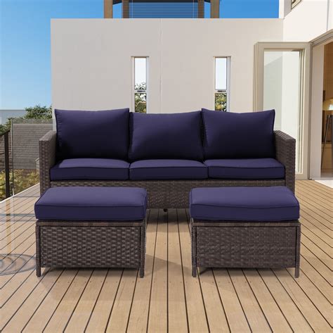Outdoor Sofa With Ottoman