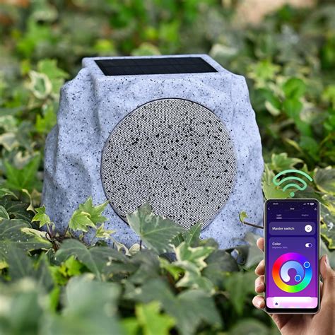 Outdoor Solar Bluetooth Rock Speakers