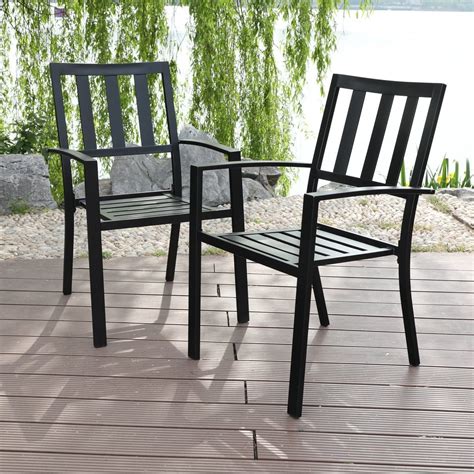 Outdoor Stackable Metal Chairs