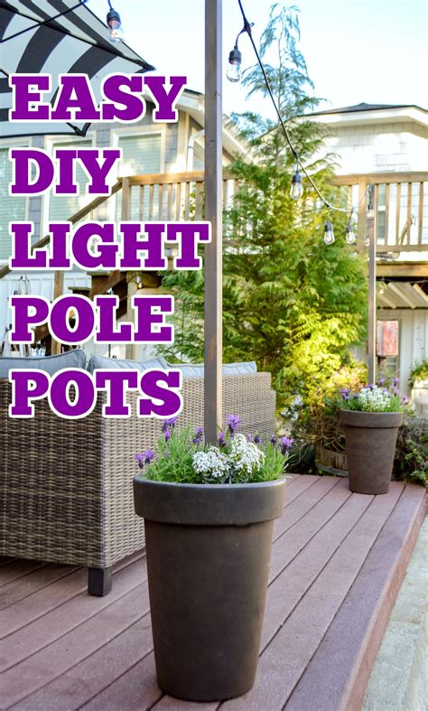 Outdoor String Light Pole Diy