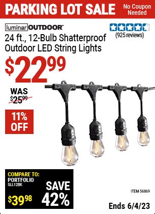 Outdoor String Lights At Harbor Freight