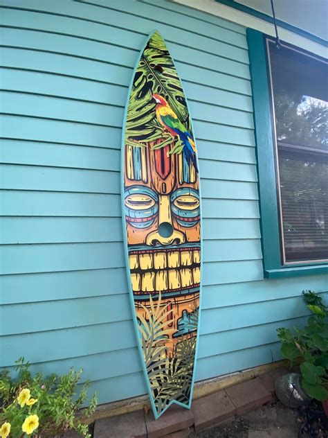 Outdoor Surfboard Wall Art