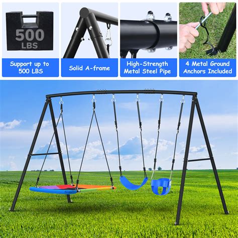 Outdoor Swing Set Ebay