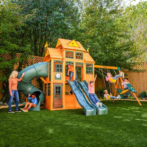 Outdoor Swing Set Playset