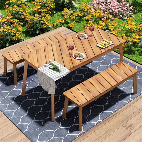 Outdoor Table Benches Chairs