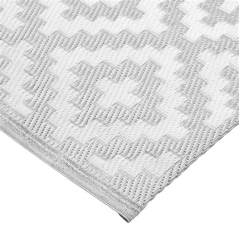 OutdoorTeppich, blau mit weißen Grafikmotiven 150x200 Shop Landhaus Look