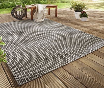 Runder In und Outdoor Teppich mit melierter Optik von Bonprix ansehen!