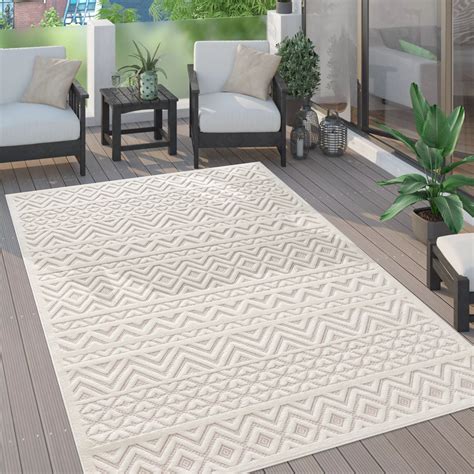 Design In & Outdoor Teppich Breeze Grau Creme Teppich Boss