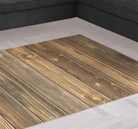 Teppichläufer Küchenläufer Teppich dunkles Holz Holzoptik waschbar in