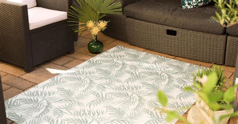 Outdoor Teppich Für Terrasse Und Balkon Küchenteppich Einfarbig Modern