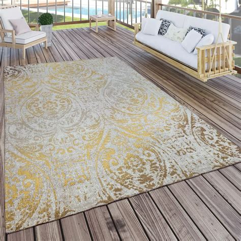 Paco Home In & Outdoor Teppich Modern Shabby Chic Stil Terrassen
