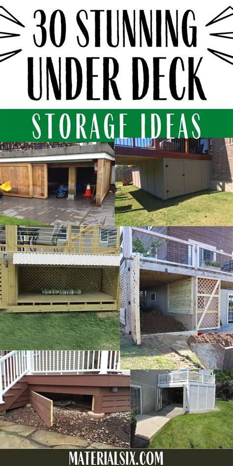 Outdoor Under Deck Storage