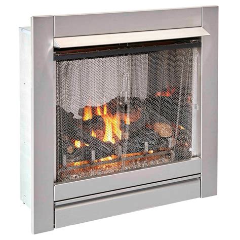 Outdoor Ventless Gas Fireplace Insert