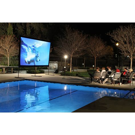 outdoor video projector screen