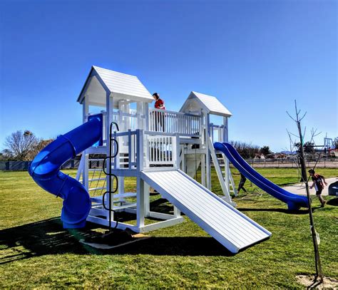 Outdoor Vinyl Swing Set