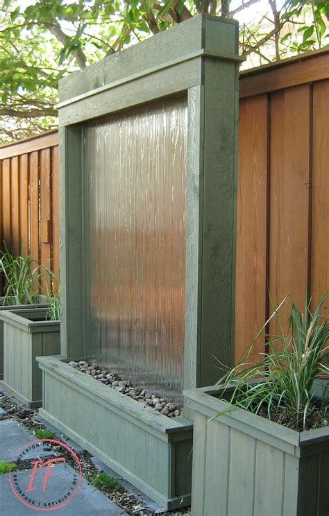 Outdoor Waterfall Wall Diy