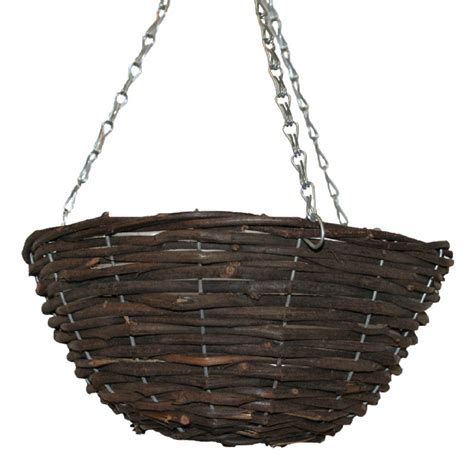 Outdoor Wicker Hanging Baskets