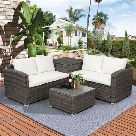 Outdoor Wicker Porch Set