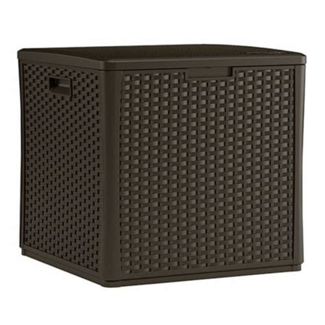 Outdoor Wicker Storage Cube