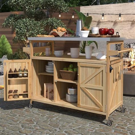 Outdoor Wood Carts