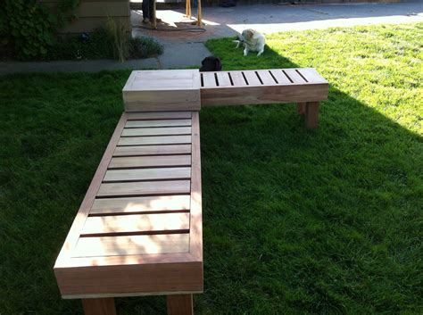 outdoor furniture cape town L shaped garden bench dark brown OTD