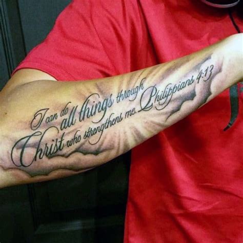 outer forearm tattoos for men christian