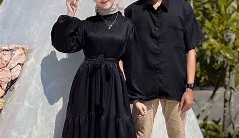 Outfit Kondangan Couple Pin By Olif On Ootd Casual Hijab Pakaian Pasangan