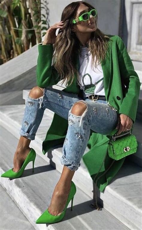 Outfit Botines Verdes