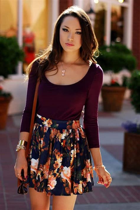 45 Cute Skater Skirt Outfit Ideas To Try This Season » EcstasyCoffee