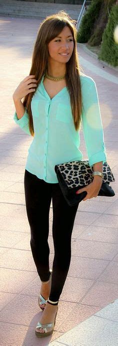 Outfits Blusa Verde Menta