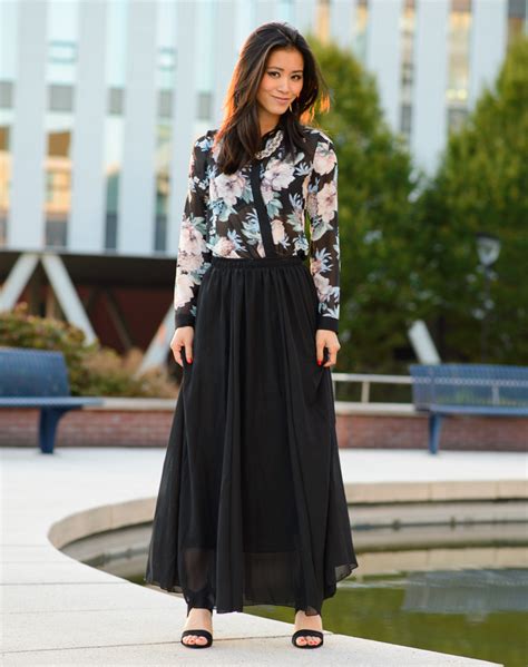 20 Outfits That Look Best With a Black Maxi Skirt Who What Wear