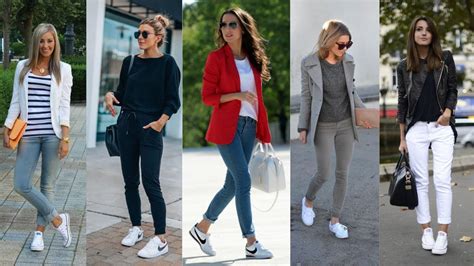 3 [Cute] Ways To Wear Tennis Shoes Living in Yellow Jeans outfit